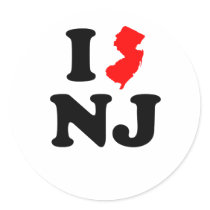 I Heart NJ Stickers