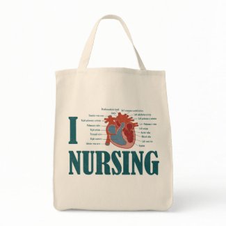 I Heart NURSING bag