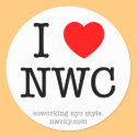 I Heart NWC Sticker