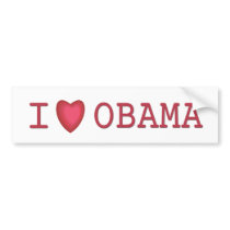 I Heart Obama Bumper Sticker bumper stickers by obama_2008 I Heart Obama Bumper Sticker bumper stickers