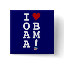 I HEART OBAMA button buttons