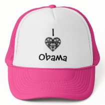 I "HEART" OBAMA! hats