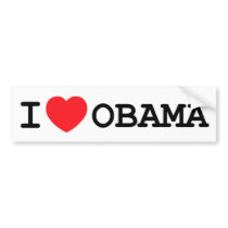 I Heart Obama Sticker bumper stickers