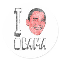 I Heart Obama Stickers