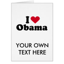 I Heart Obama T-shirt Cards