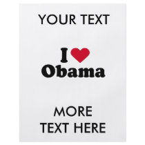 I Heart Obama T-shirt flyers