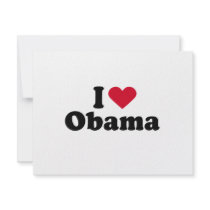 I Heart Obama T-shirt invitations