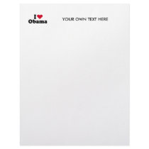 I Heart Obama T-shirt letterhead