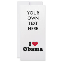 I Heart Obama T-shirt rack cards