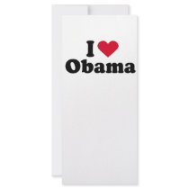 I Heart Obama T-shirt rack cards
