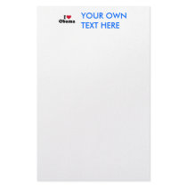 I Heart Obama T-shirt stationery