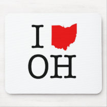 I Heart Ohio mousepads by aktuttle I Heart Ohio mousepads