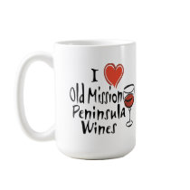 I Heart Old Mission Peninsula Wines mugs