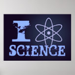 I Heart (or Atomic Symbol) Science Poster