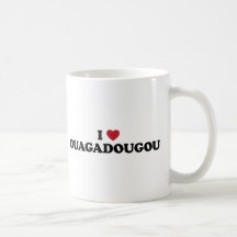 I Heart Ouagadougou Burkina Faso Coffee Mugs