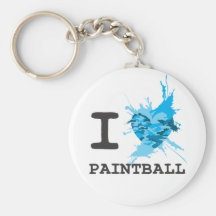 I Heart Paintball Key Chains