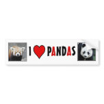 I Heart PANDAS! Bumper Stickers