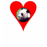 i heart pandas ladies baby doll (fitted) t-shirts