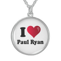 I heart Paul Ryan Round Necklace