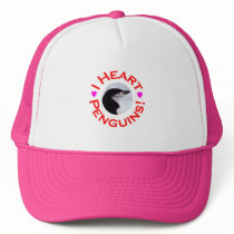 I Heart Penguins - Circle hats