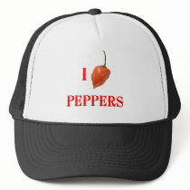 I (Heart) Peppers hats