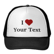I Heart (personalize) hat