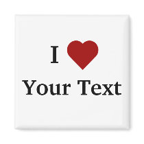 I Heart (personalize) magnet