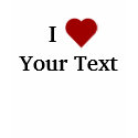 I Heart (personalize) t-shirt by tshirtfun I Heart (personalize) t-shirt
