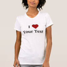 I Heart (personalize) t-shirt