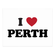 I Heart Perth Australia Post Cards