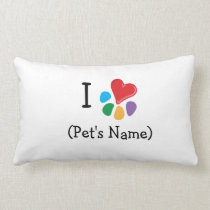 I heart pet's name_Heart-Paw template pillows
