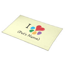 I heart pet's name_Heart-Paw template placemats