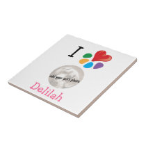 I heart pet's photo/name_Heart-Paw template tiles