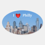 I Heart Philly Oval Sticker