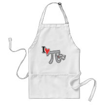 I heart Pi Day Aprons