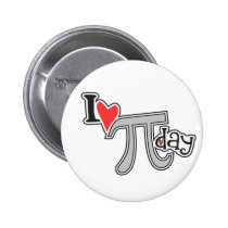 I heart Pi Day buttons