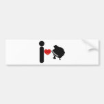 I (HEART) PIANO BUMPER STICKERS