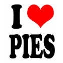 I HEART PIES t-shirts