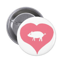 I Heart Pigs Pin