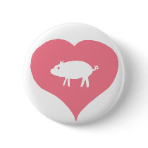 I Heart Pigs Pin buttons by SaraMonster I Heart Pigs Pin buttons