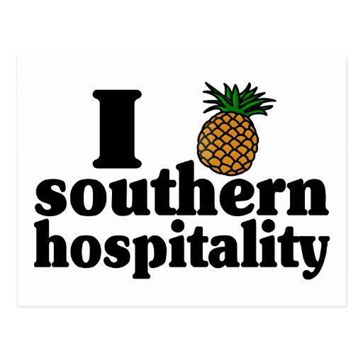 I Heart (Pineapple) Southern Hospitality Postcard