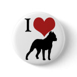 I heart pit bulls buttons