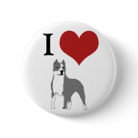 I Heart Pit bulls buttons