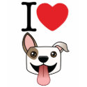 I Heart Pitbulls T-Shirt by JustDogs I Heart Pitbulls T-Shirt