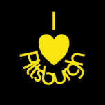 I Heart Pittsburgh Black 'n Gold Tee Shirts