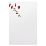 I Heart Pizza Personalized Stationery