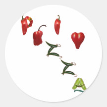 I Heart Pizza Stickers