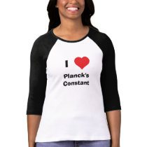 I Heart Planck's Constant t-shirts