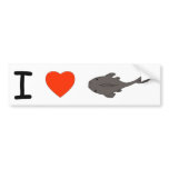 I Heart Plecostomuses Bumper Sticker