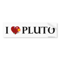 I (heart) Pluto Bumper Stickers